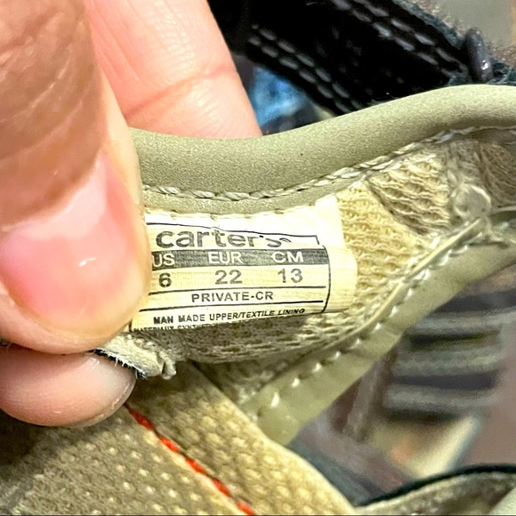 Carter's Every Step Unisex Infant Little Walker Addison Fisherman Brown Sandal - Picture 5 of 6